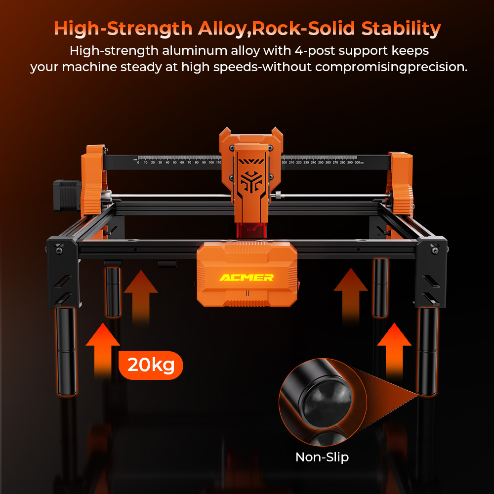 ACMER Heighten Column Laser En - Honeycomb Laser Bed review and price